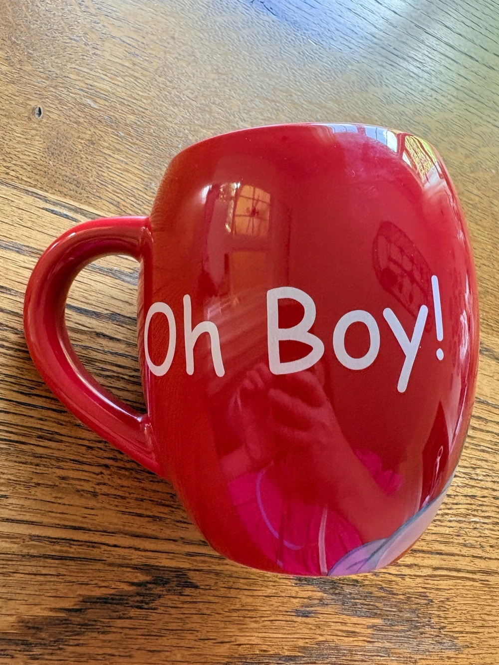 Disney Parks Mickey Mouse Red and Black Mug-“ Oh boy” on back. 20ozs. - Picture 8 of 13